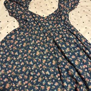Floral Blue Dress